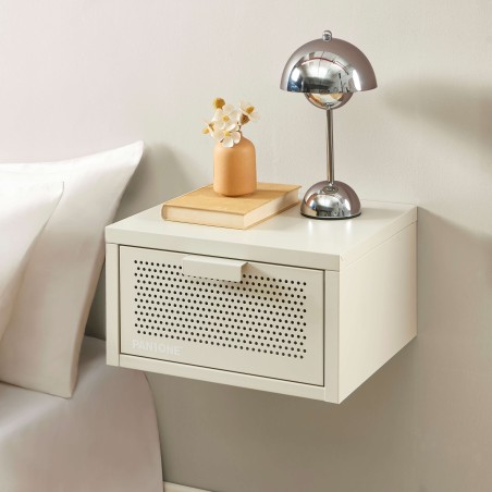 Wand-Nachttisch PANTONE aus sandbeigem Metall 40 cm