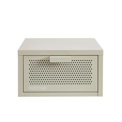 Table de chevet murale PANTONE métal beige sable 40cm