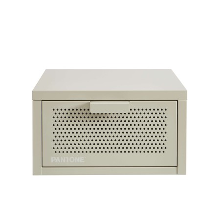 Wand-Nachttisch PANTONE aus sandbeigem Metall 40 cm