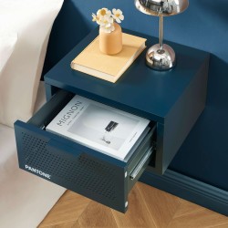 Comodino da parete PANTONE in metallo blu notte 40 cm
