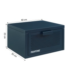 Comodino da parete PANTONE in metallo blu notte 40 cm