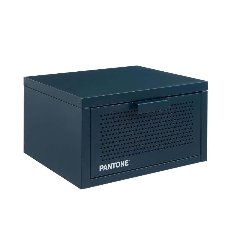 Comodino da parete PANTONE in metallo blu notte 40 cm