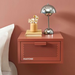 Comodino da parete PANTONE in metallo terracotta 40 cm
