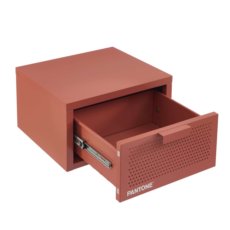 Comodino da parete PANTONE in metallo terracotta 40 cm