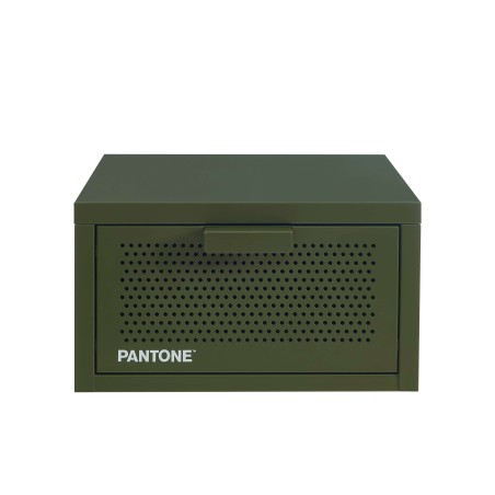 Table de chevet murale PANTONE métal vert olive 40cm