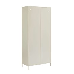 Credenza PANTONE in vetro scanalato e metallo beige sabbia h180cm