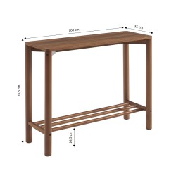 Konsole LYA in Nussbaumoptik 100 cm