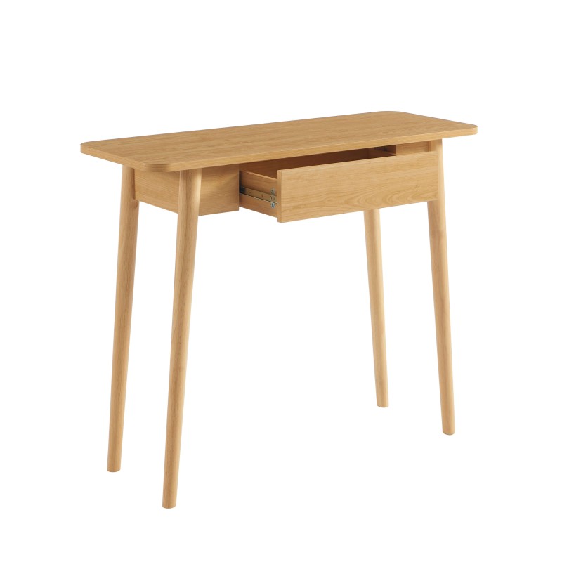 Konsole SOLENN in Eiche-Optik, 1 Schublade, 100 cm