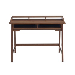 Bureau MAIA 2 compartiments effet noyer 110cm