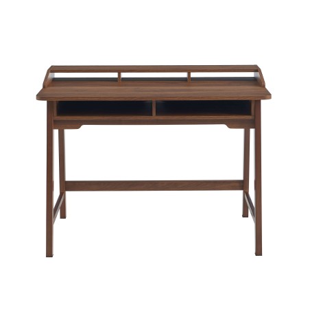 Bureau MAIA 2 compartiments effet noyer 110cm