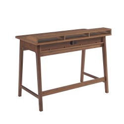 Bureau MAIA 2 compartiments effet noyer 110cm