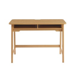 Bureau MAIA 2 compartiments effet chêne 110cm