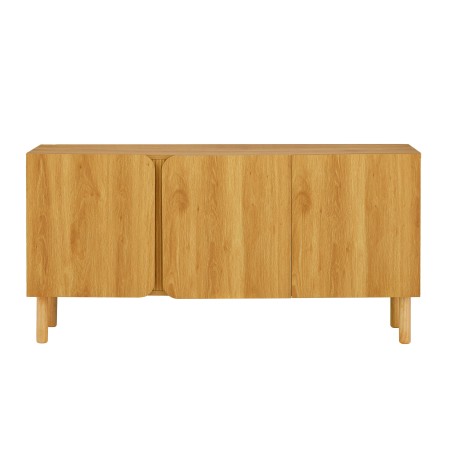 Buffet BRAGA effet chêne 3 portes 150cm