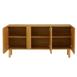 Buffet BRAGA effet chêne 3 portes 150cm