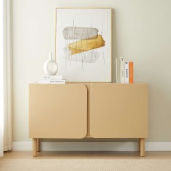 Buffet BRAGA beige 2 portes 120cm