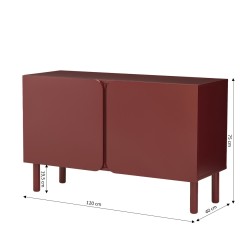 Buffet BRAGA terracotta 2 portes 120cm