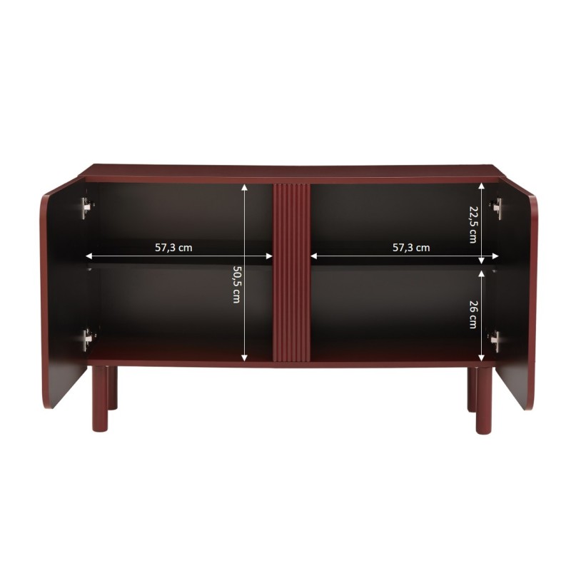 Buffet BRAGA terracotta 2 portes 120cm