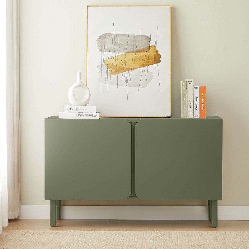 Buffet BRAGA vert 2 portes 120cm