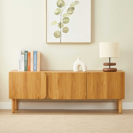 Mobile TV BRAGA effetto rovere 3 ante 150 cm