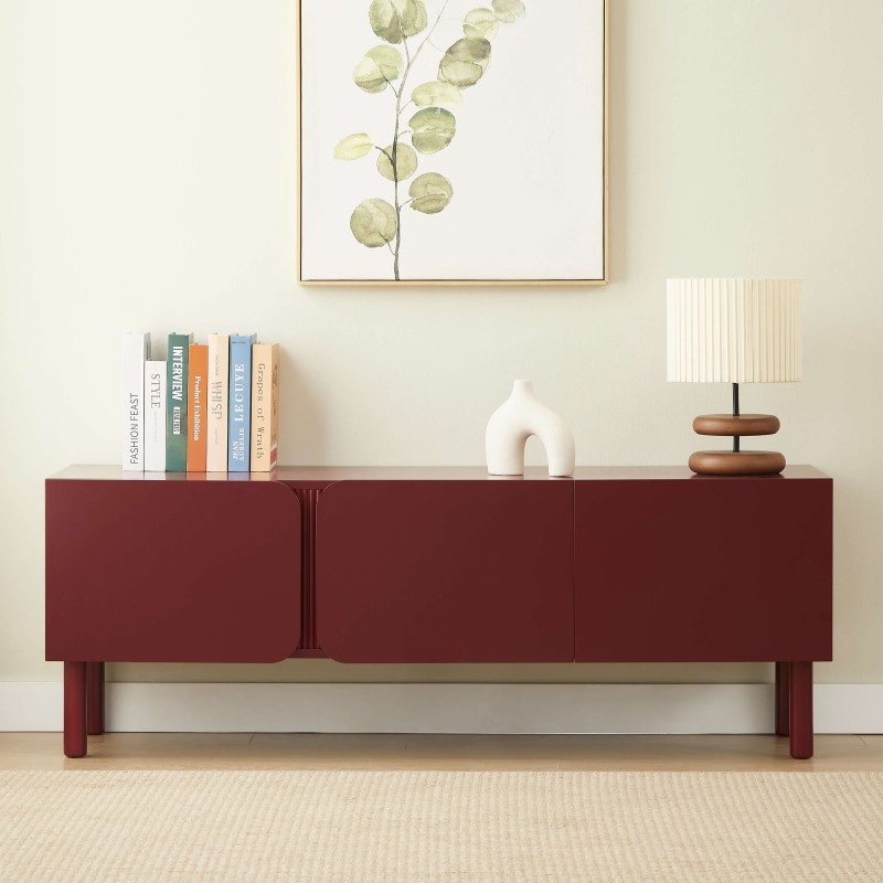 Mobile TV BRAGA Terracotta 3 ante 150 cm