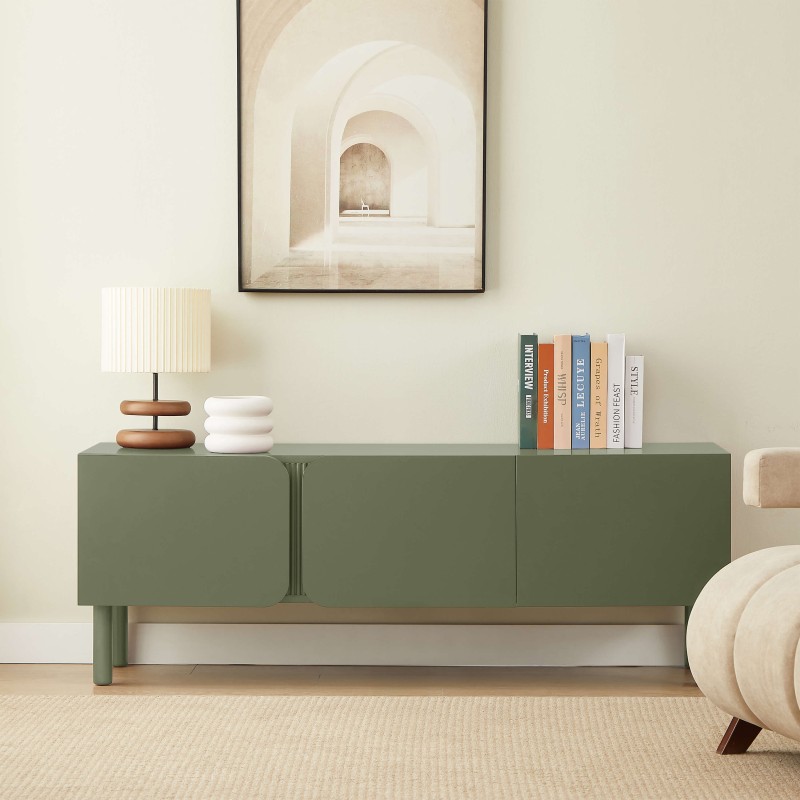 Mobile TV BRAGA verde 3 ante 150 cm