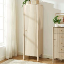 Armoire CLEO laqué beige 1 porte