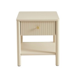 Table de chevet CLEO laqué beige