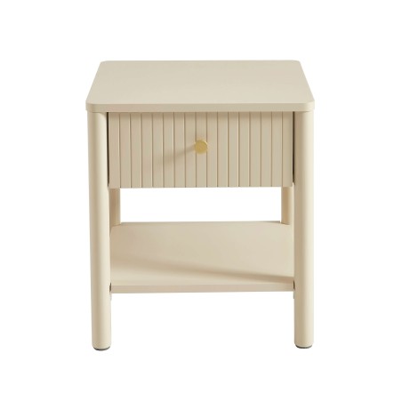 Table de chevet CLEO laqué beige