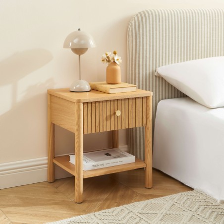 Table de chevet CLEO placage chêne