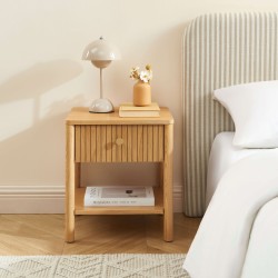 Table de chevet CLEO placage chêne