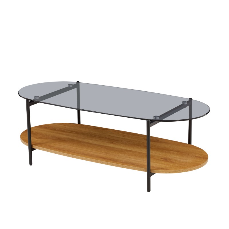 Table basse COSTA effet chêne