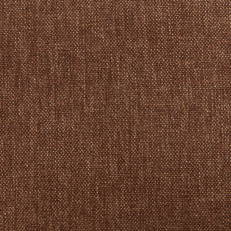 Lot de 2 chaises DOON tissu chenille marron pieds métal