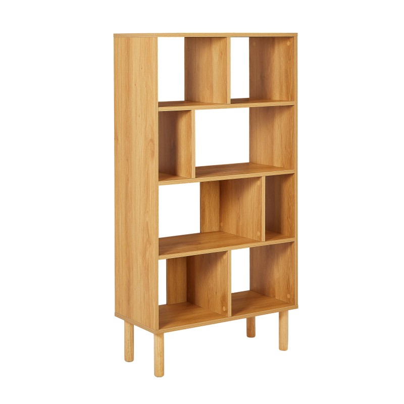 Bibliothèque EVORA effet chêne80x150 cm