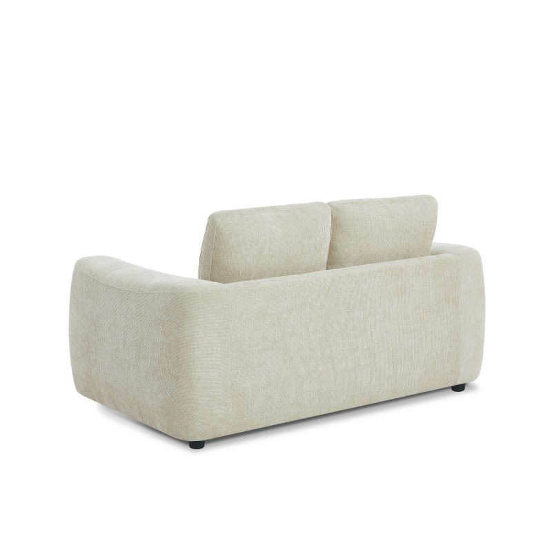 KEREA 2-Sitzer-Sofa aus Chenille-Stoff, taupe