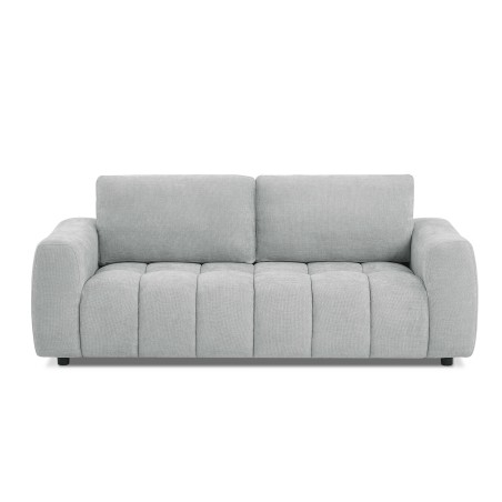 KEREA 3-Sitzer-Sofa, gerade, grauer Chenille-Stoff