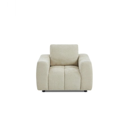 Fauteuil fixe KEREA 1 place tissu chenille taupe