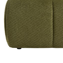 Lit coffre LAVINIA tissu chenille vert 180x200 sommier inclus