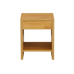 Comodino LIMA, effetto rovere, 1 cassetto