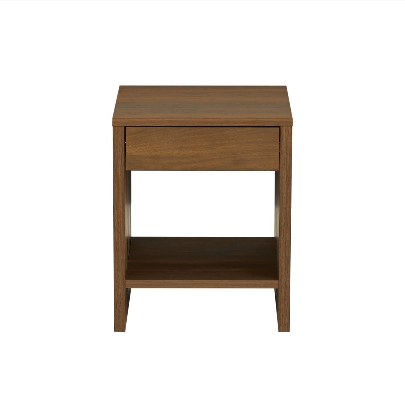 Comodino LIMA, effetto noce, 1 cassetto