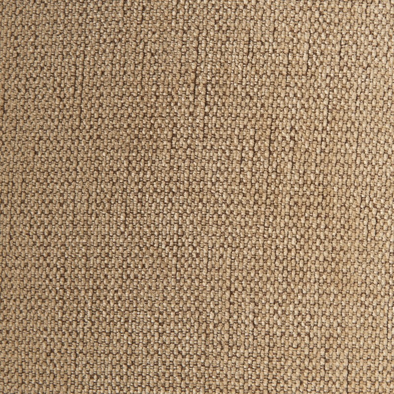 Chaise LUISA tissu chenille ocre et pieds métal noir