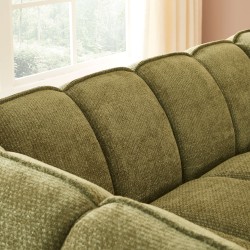 Canapé MATILDA 2 places tissu chenille vert