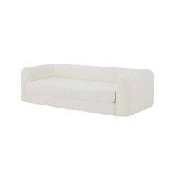 MORPHEO 3-Sitzer-Sofa mit Klappfunktion, beige Bouclé-Stoff