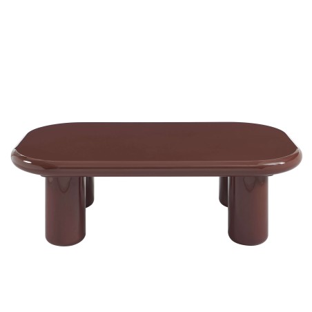 Tavolino MOXY con finitura laccata lucida rossa 120 cm