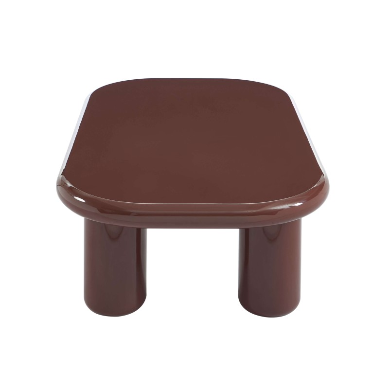 Tavolino MOXY con finitura laccata lucida rossa 120 cm