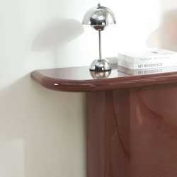Console MOXY finition laquée brillante bordeaux 120cm
