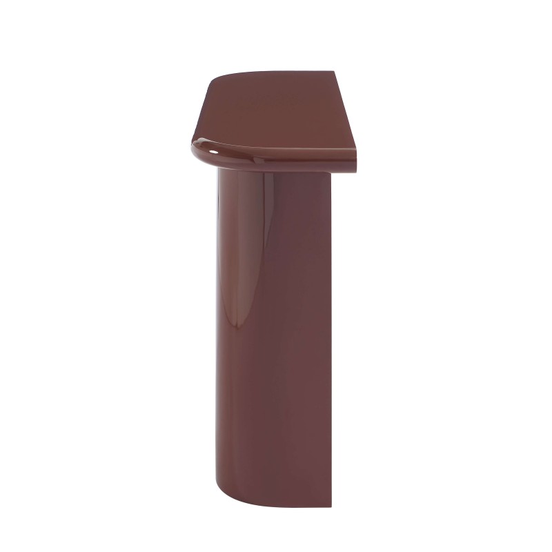 Console MOXY finition laquée brillante bordeaux 120cm