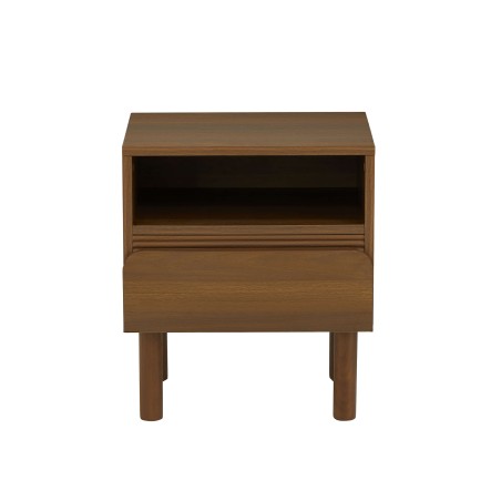 Nachttisch ORO, Nussbaumoptik, 1 Schublade