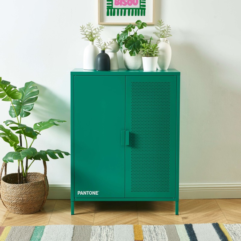 PANTONE Emerald Metall-Sideboard H100cm