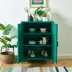 PANTONE Emerald Metall-Sideboard H100cm