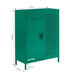 PANTONE Emerald Metall-Sideboard H100cm